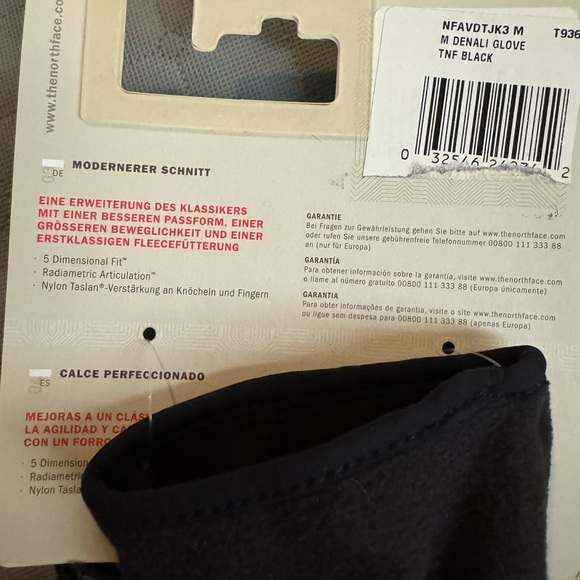The North Face Black Gloves men’s Sz Medium - Picture 3 of 5